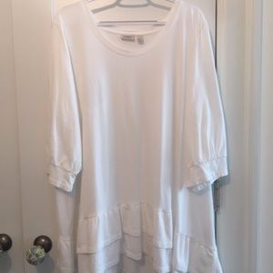 LOGO by Lori Goldstein Cotton Modal Top